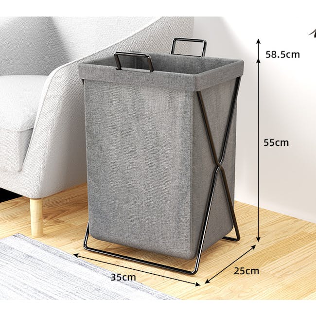 Grey laundry hamper deals