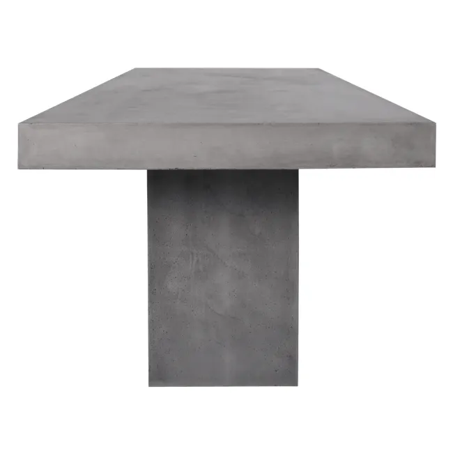 Ryland Concrete Dining Table 1.6m with Ryland Concrete Bench 1.4m and 2 Ryland Concrete Stools - 4 - Modern digital