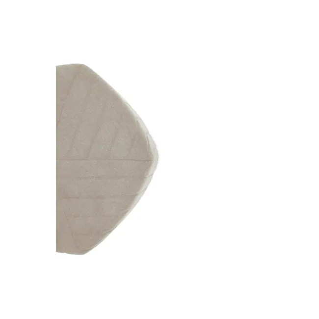 Caceda Ottoman - Cream (2 Sizes) - 6 - Mint green, triangular, textured, soft fabric, delicate, organic, natural, organic