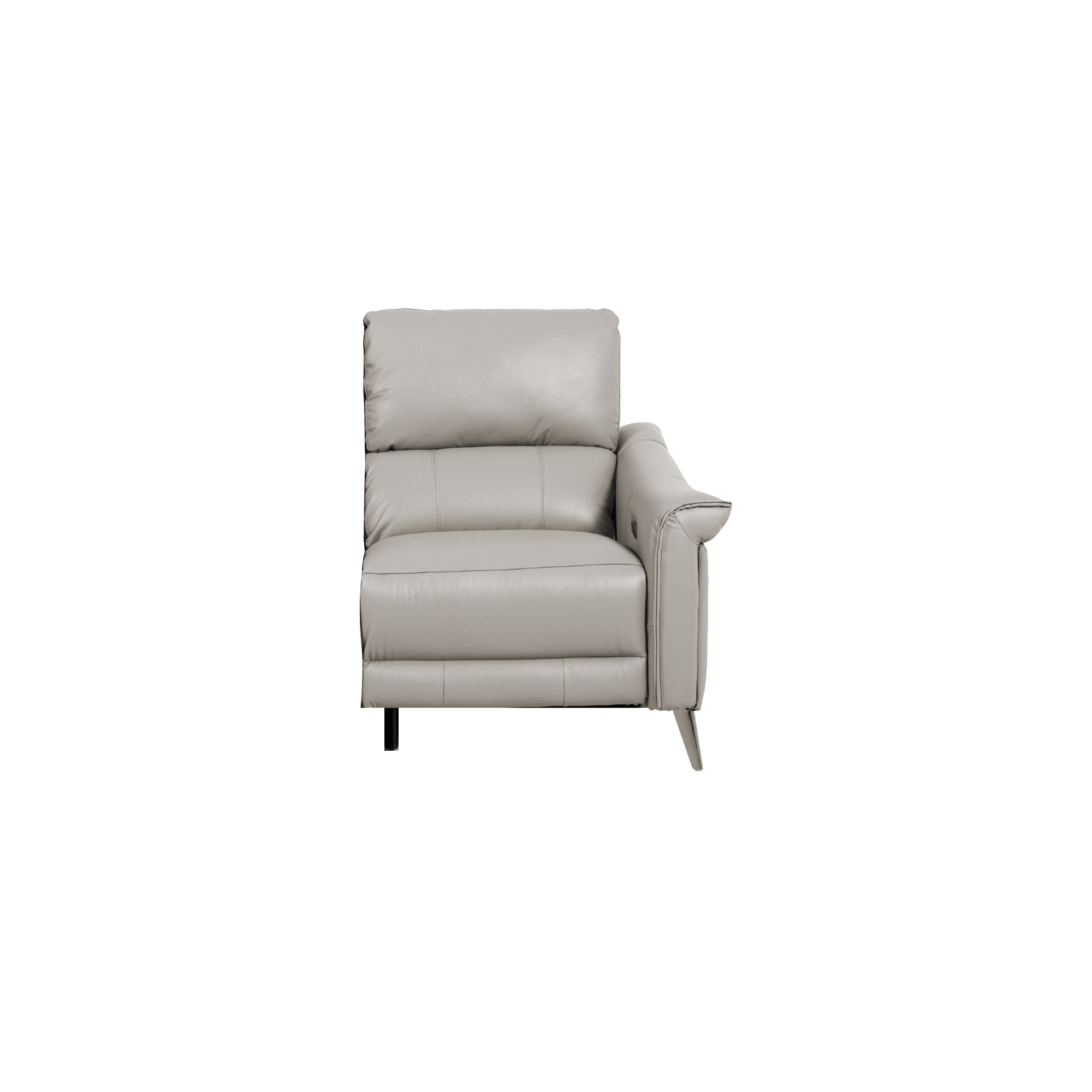 Strato Right Arm Power Recliner Unit - Beige (Top Grain Leather)