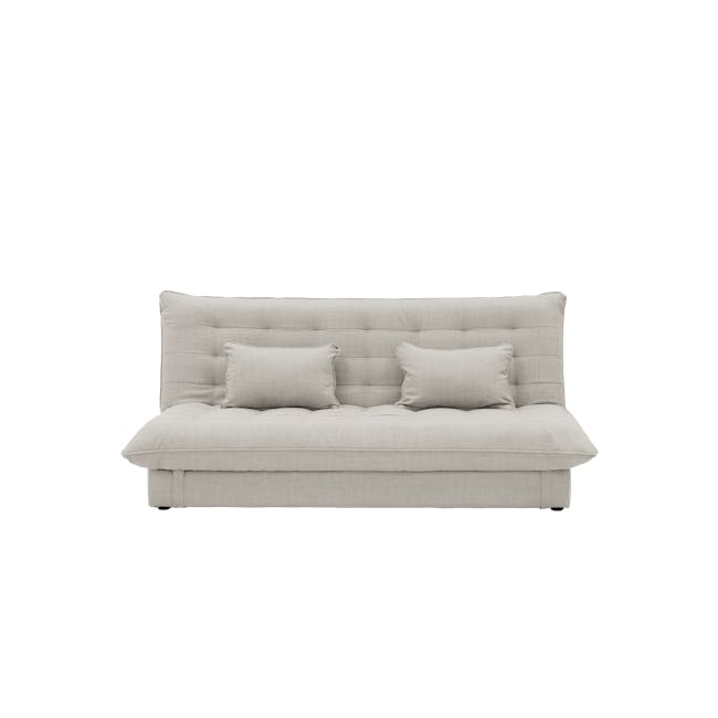 Tessa 3 Seater Storage Sofa Bed - Beige (Eco Clean Fabric) - 0