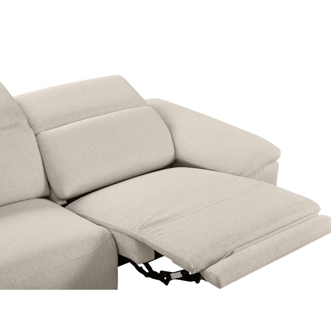 (As-is) Aries 3 Seater Recliner Sofa - Beige - 7