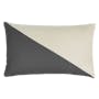 Trippy Linen Lumbar Cushion - Mono - 0