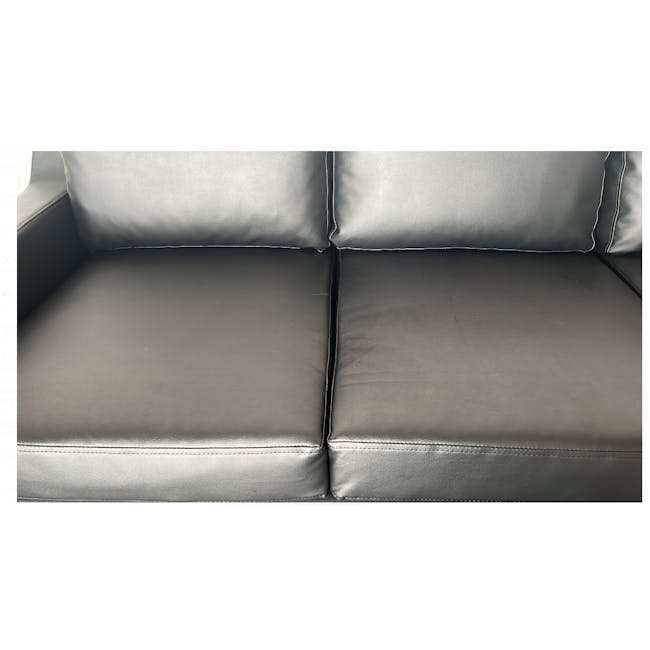 (As-is) Baleno 3 Seater Sofa - Espresso (Faux Leather) - 4 - 10