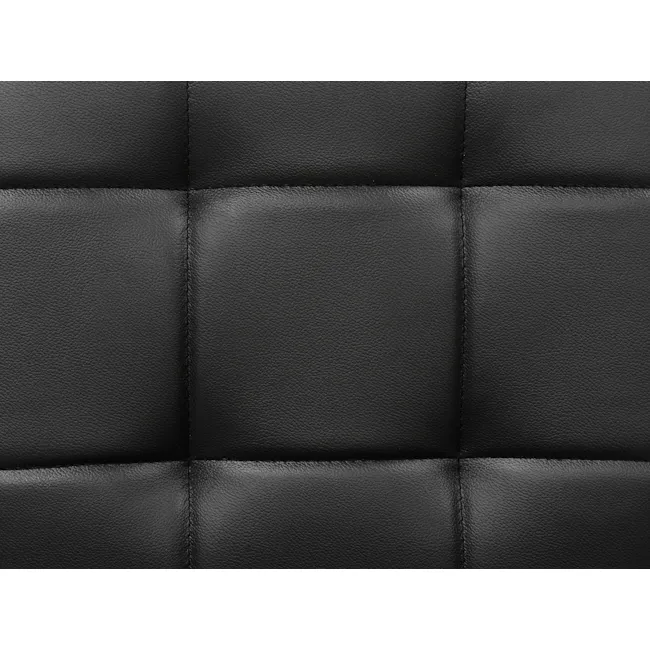 Tucson 3 Seater Sofa with Tucson 2 Seater Sofa - Cocoa, Espresso (Faux Leather) - 10 - Black leather texture, Rectangular