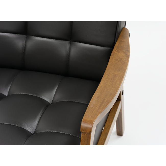 Tucson 3 Seater Sofa with Tucson 2 Seater Sofa - Espresso (Faux Leather) - 4