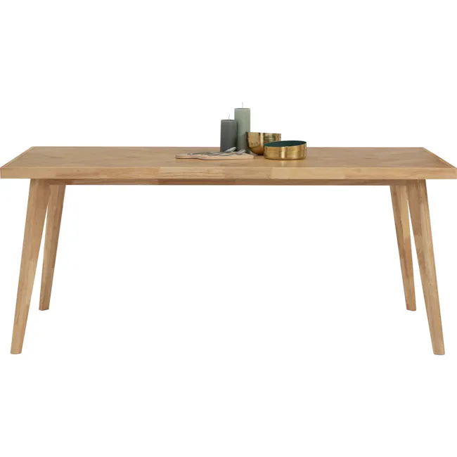 Lowell Dining Table 1.8m - 13 - Wooden dining table, minimalist design, natural wood finish, simple structure, light wood