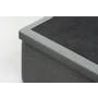 ESSENTIALS Single Headboard Storage Bed - Grey (Fabric) - 4