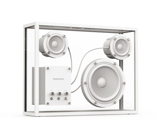 Transparent Speaker - White - 5