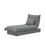 Tessa Storage Lounge Sofa Bed - Charcoal (Eco Clean Fabric) - 11