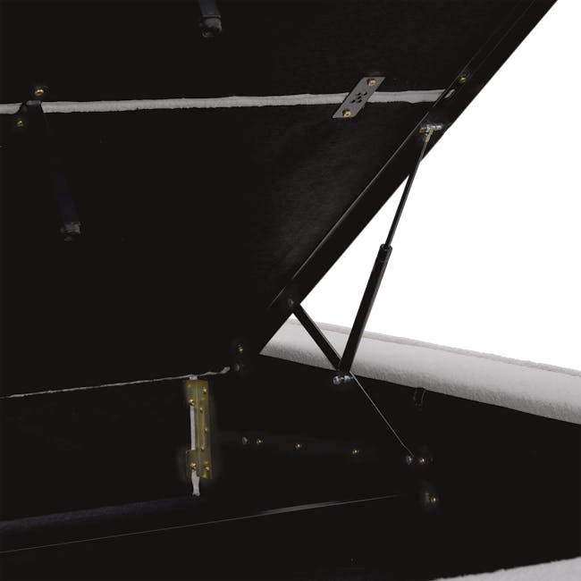 Maine Storage King Bed - Light Grey Boucle - 17