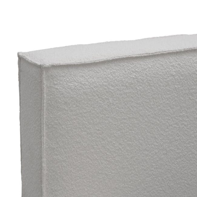 Maine Storage King Bed - Light Grey Boucle - 14