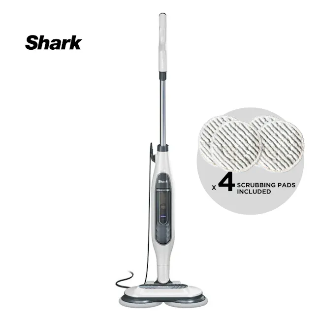 Shark Steam and Scrub Mop - 8 - Shark, vacuum cleaner, upright design, ergonomic handle, dual suction, 4 scrubbing pads