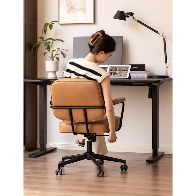 Brooke Mid Back Office Chair Bronze Pet Friendly Brooke by HipVan HipVan
