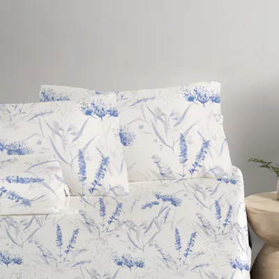 Robinsons Cool Bamboo Printed Fitted Sheet Set - Misty Bloom (4 Sizes)