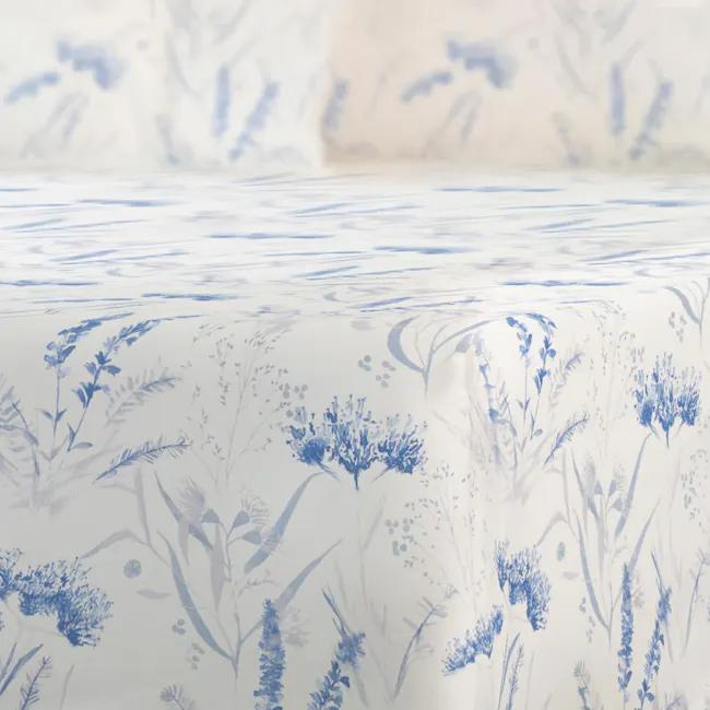 Robinsons Cool Bamboo Printed Fitted Sheet Set - Misty Bloom (4 Sizes) - 3