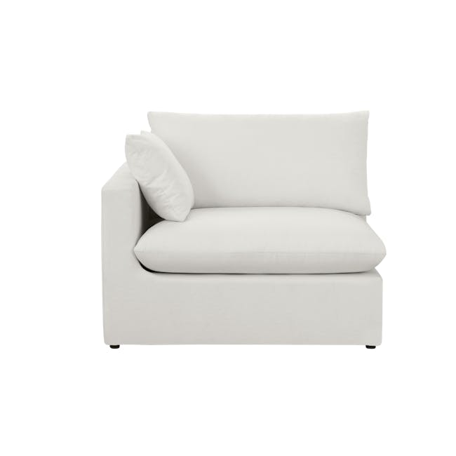 Russell 3 Seater Sofa with Ottoman - Dew (Eco Clean Fabric) - 12