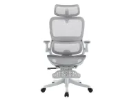 Sihoo B100 Pro Ergonomic Chair With Leg Rest - White/Grey