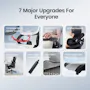 Sihoo B100 Pro Ergonomic Chair With Leg Rest - White/Grey - 7