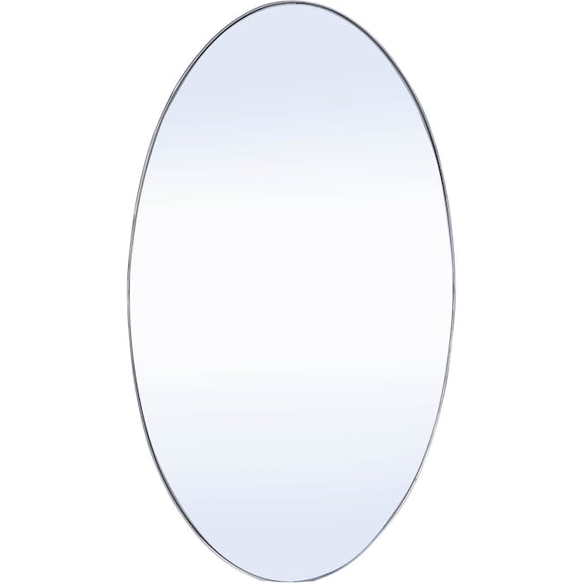 Cyrus Oval Mirror 45 x 80 cm - Nickel - 0