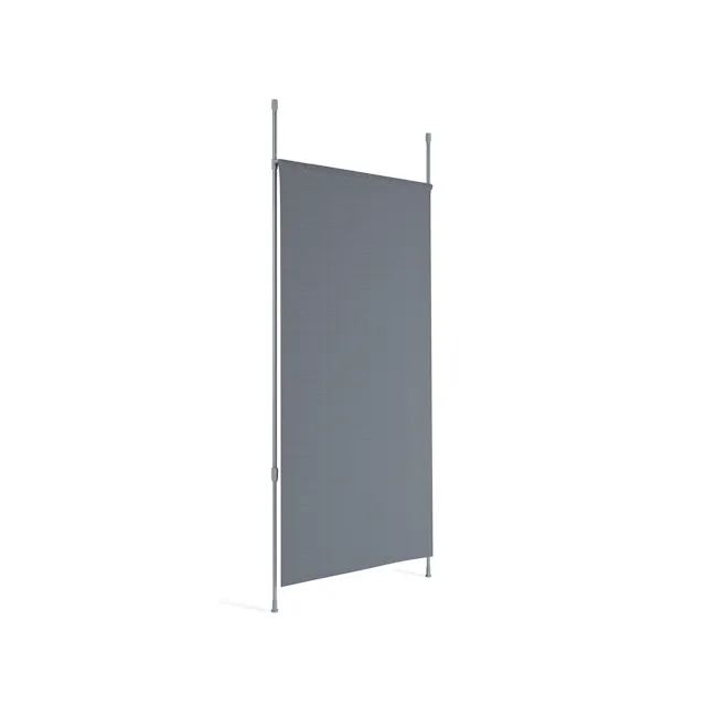 Anywhere Curtain Rod - Nickel - 4 - Grey, vertical, retractable, screen, partition, wall cover, backdrop, display screen