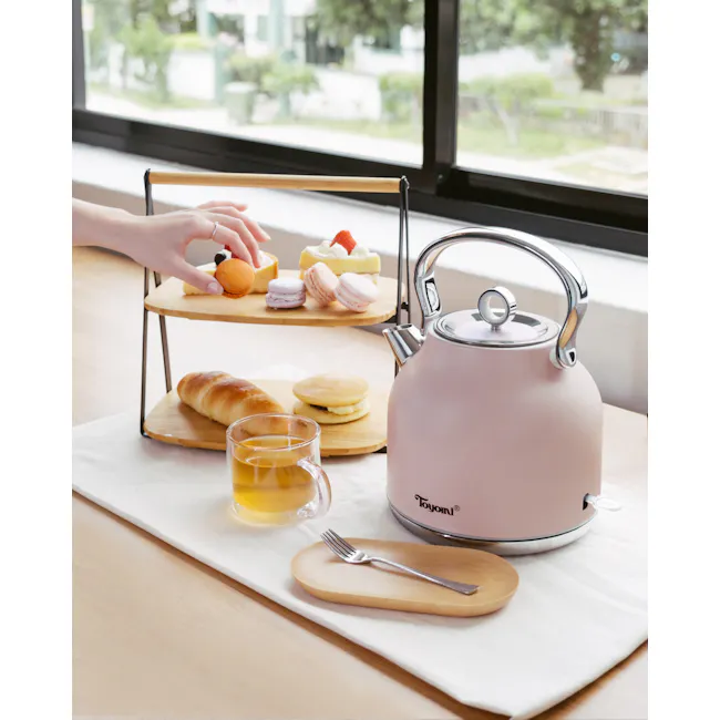TOYOMI 1.7L Stainless Steel Water Kettle WK 1700 - Matte Pink - 2