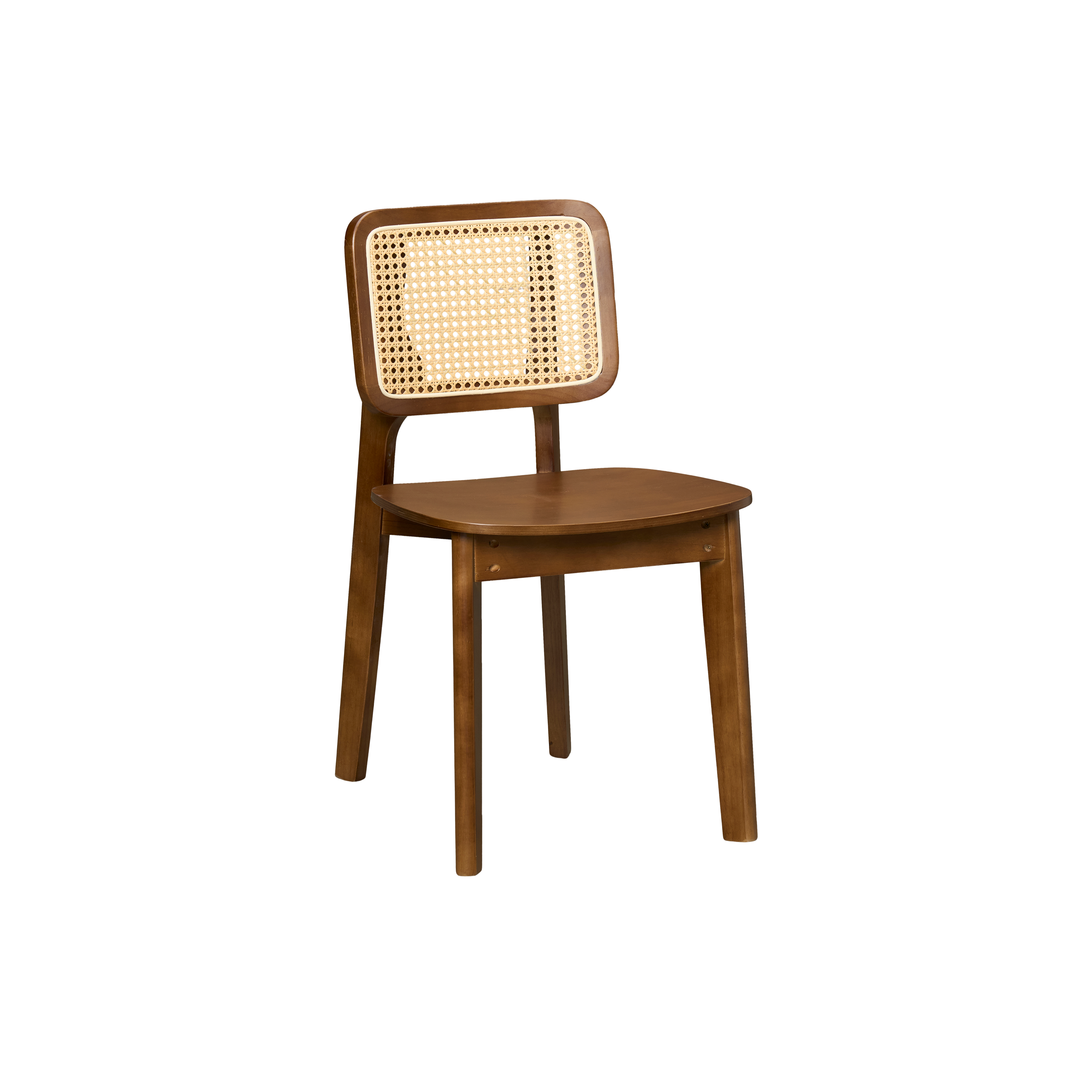 Arine Rattan Dining Chair - Walnut