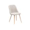 Irma Extendable Table 1.6-2m with 4 Lana Dining Chairs in Pale Grey and Wheat Beige - 13