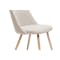 Irma Extendable Table 1.6-2m with 4 Lana Dining Chairs in Pale Grey and Wheat Beige - 16