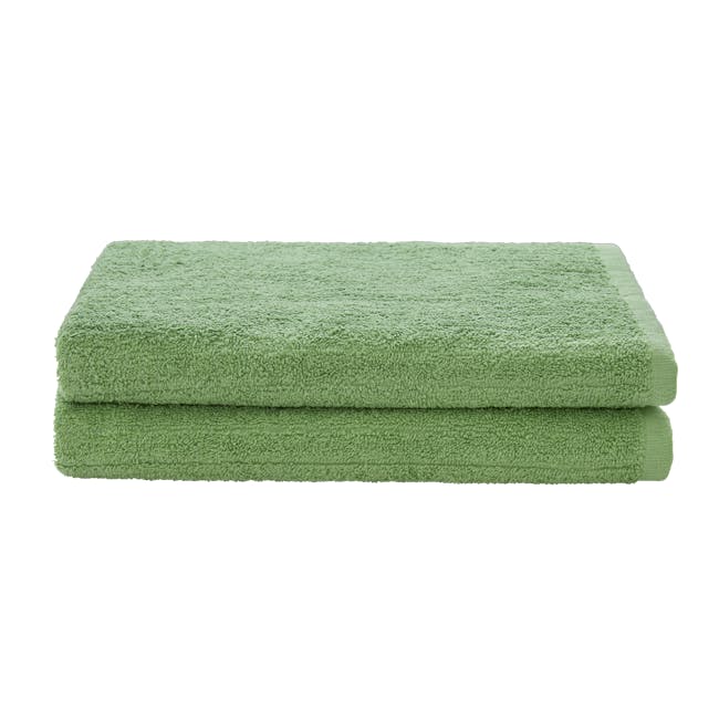 EVERYDAY Bath Towel - Moss (Set of 2) - 0