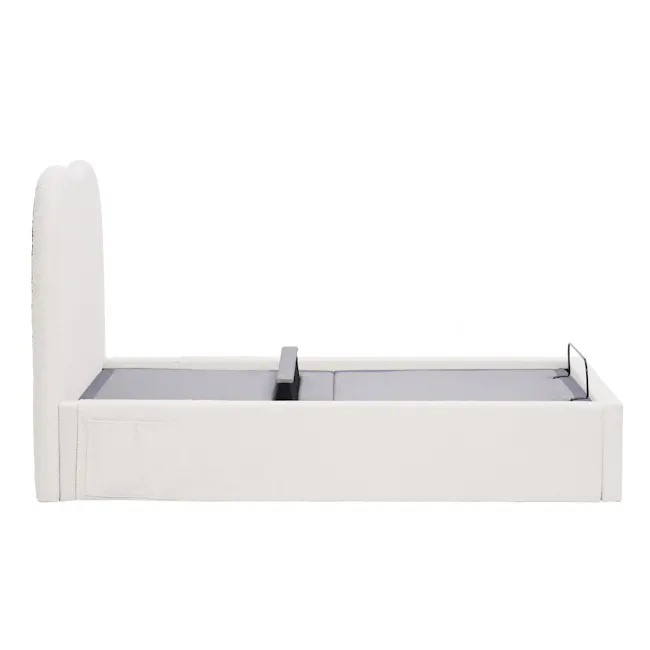 Lyra Super Single Adjustable Bed - White Boucle - 31