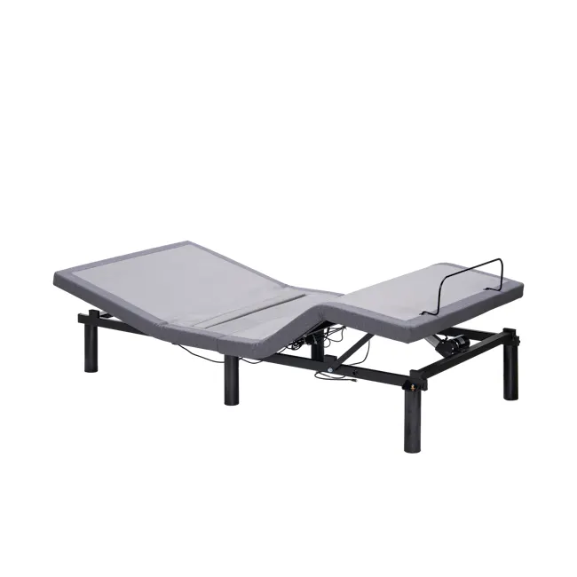 Lyra Super Single Adjustable Bed - White Boucle - 19