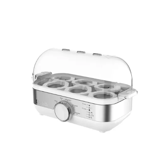 Odette Multifunction Automatic Soft and Hard Egg Boiler - 3 - Stainless steel toaster with multiple slots, Dual control