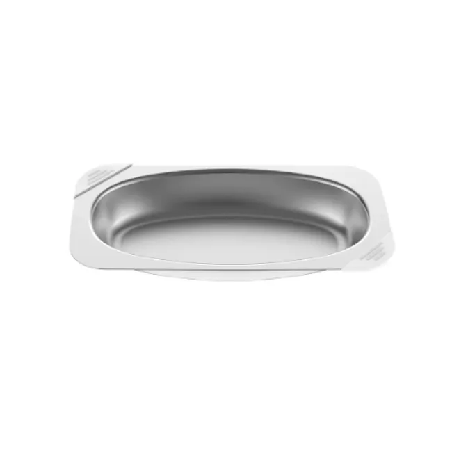 Odette Multifunction Automatic Soft and Hard Egg Boiler - 7 - Silver pet bowl, stainless steel design, empty pet dish, pet