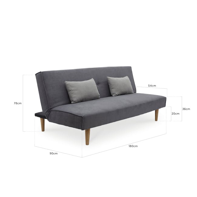 Andre Sofa Bed - Pigeon Grey - 5