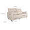 Cole 3 Seater Recliner Sofa - Beige (Genuine Cowhide + Faux Leather) - 5