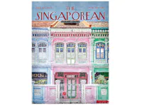 The Singaporean Peranakan Style Shophouse Pink Poster 30 x 40cm