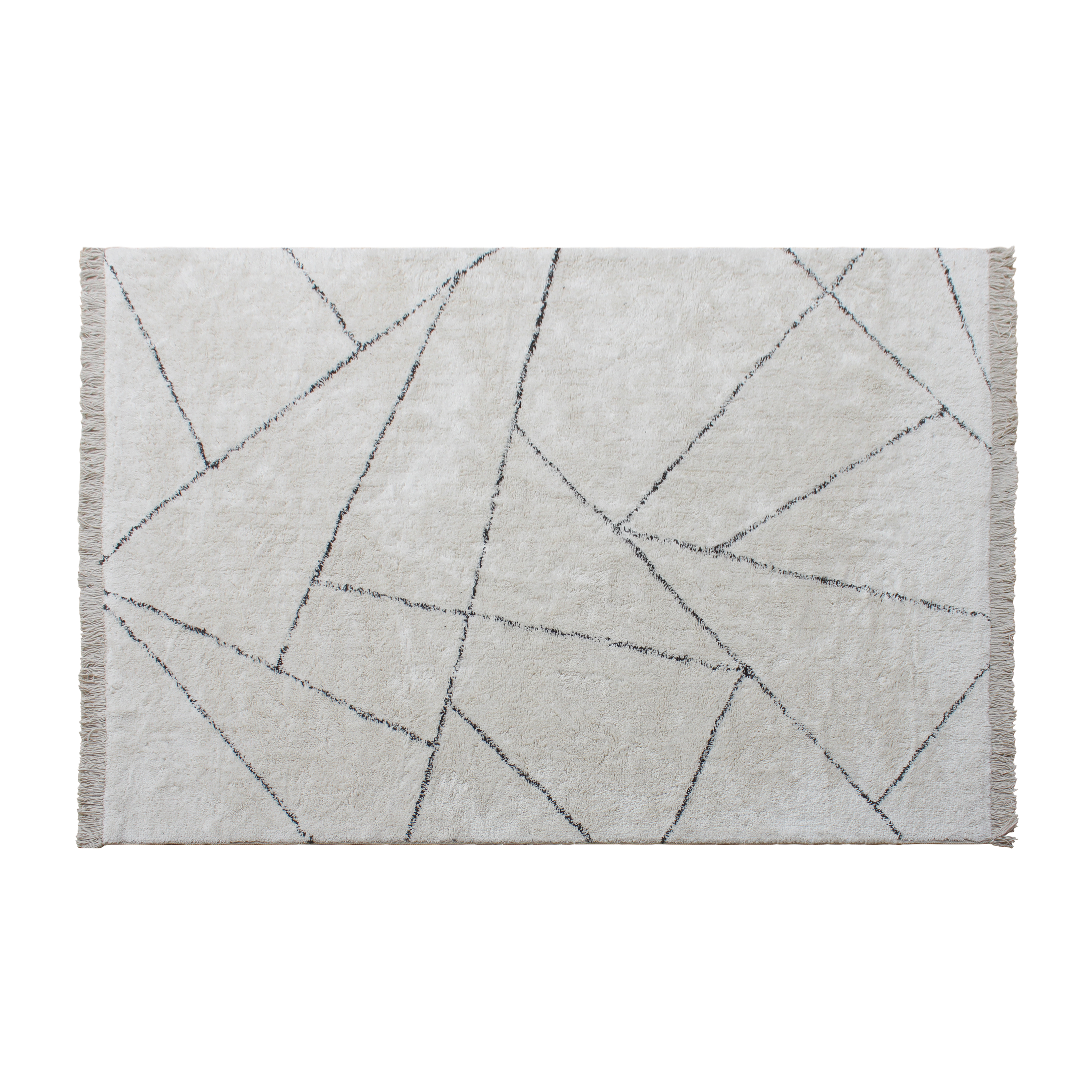 Verni Low Pile Cotton Rug - 1.6 x 2.3m