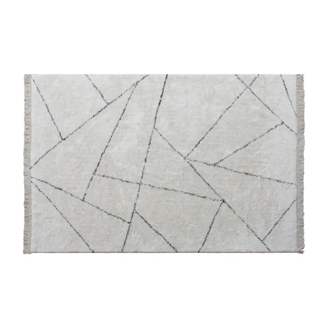 Verni Low Pile Cotton Rug - 1.6 x 2.3m - 1