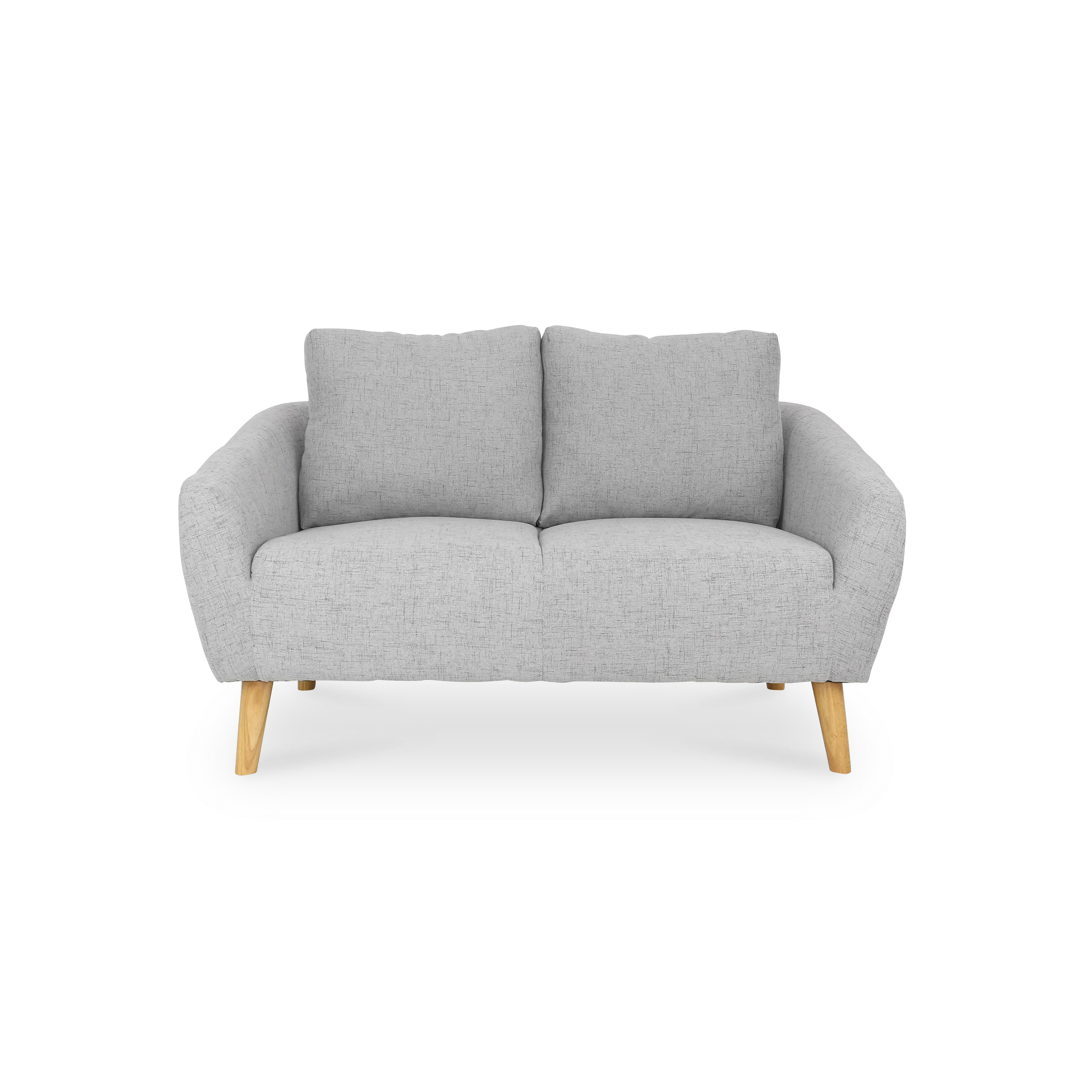 Hana 3 Seater Sofa with Hana 2 Seater Sofa - Light Grey - 21