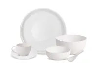 Base Piece DeTerra 12-Piece Dinnerware Set - Pearl