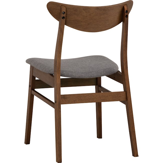Macy Dining Chair - Cocoa, Grey (Fabric) - 6