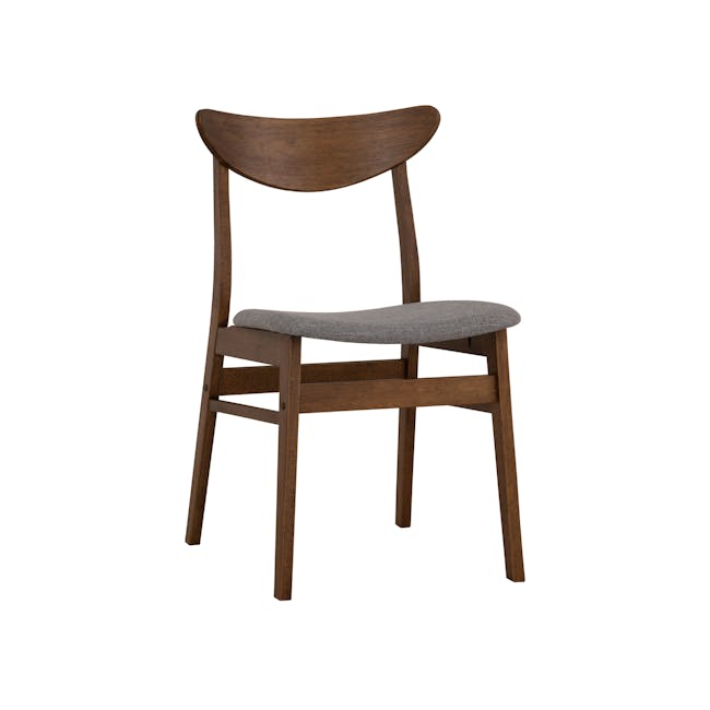 Macy Dining Chair - Cocoa, Grey (Fabric) - 0