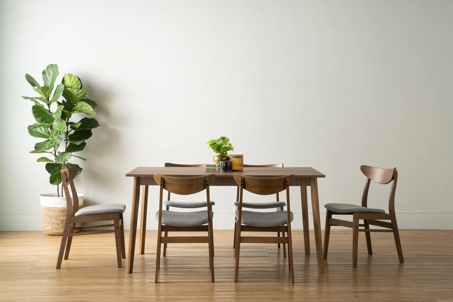 Harold Extendable Dining Table 1.2m-1.5m with 4 Macy Chairs in Cocoa - 51