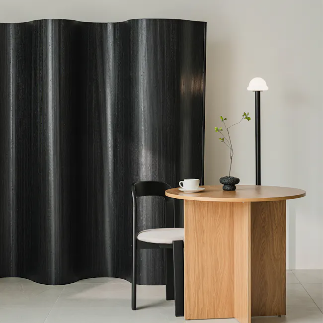 Rollie Room Divider - Black - 3