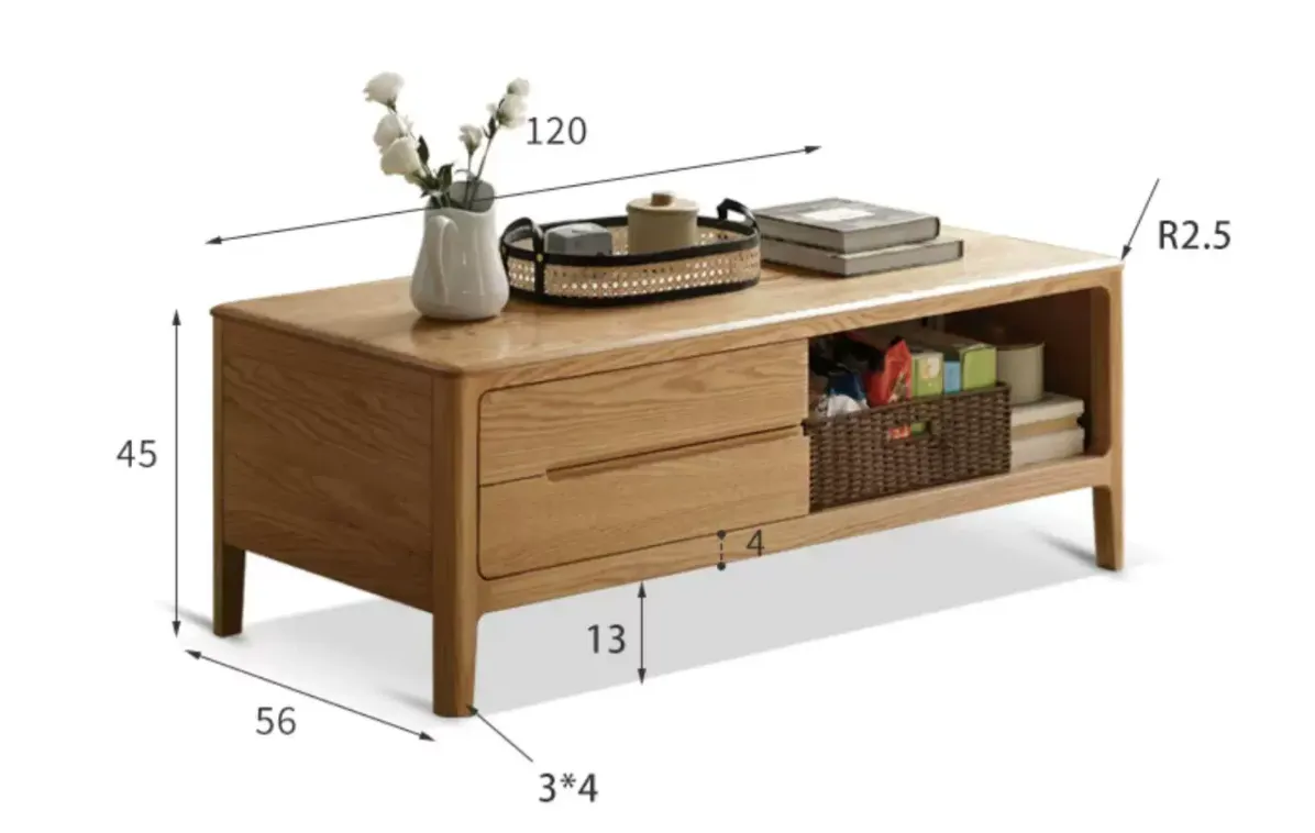 Specification details for Devin Coffee Table 1.2m (Sintered Stone)