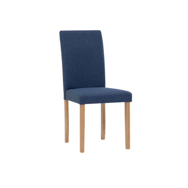 Dahlia Dining Chair - Natural, Navy (Fabric) - 0