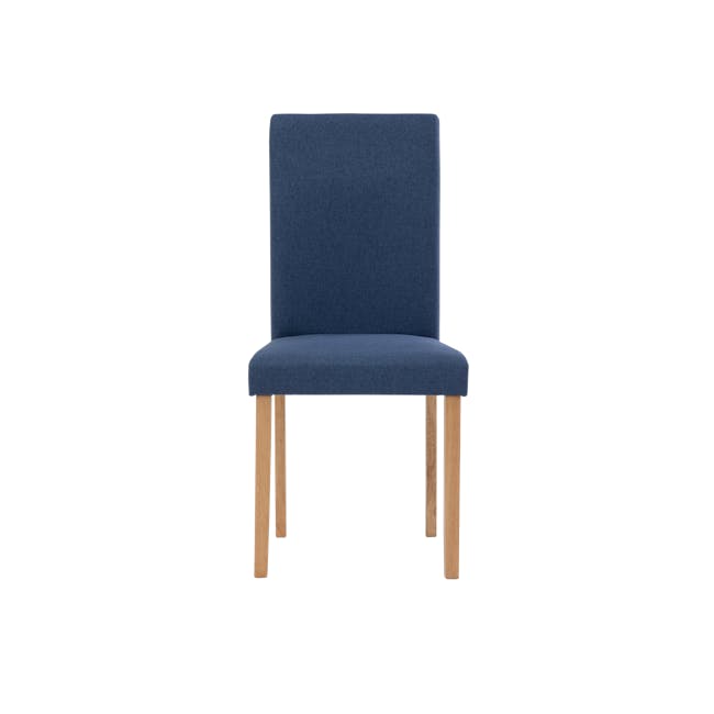 Dahlia Dining Chair - Natural, Navy (Fabric) - 1