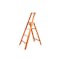 Hasegawa Lucano Aluminium 4 Step Ladder - Orange