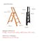 Hasegawa Lucano Aluminium 4 Step Ladder - Orange - 2
